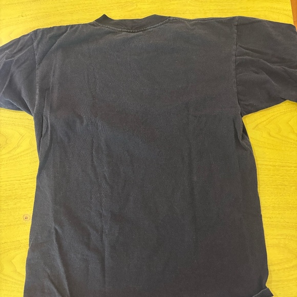 Vintage oversized black BONJOUR tshirt - Picture 3 of 3